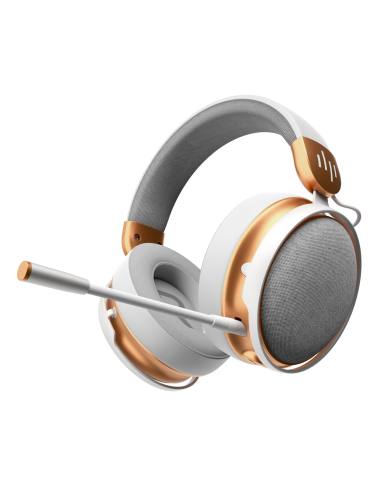 Геймърски безжични слушалки Dark Project Sono Wireless - White/Gold