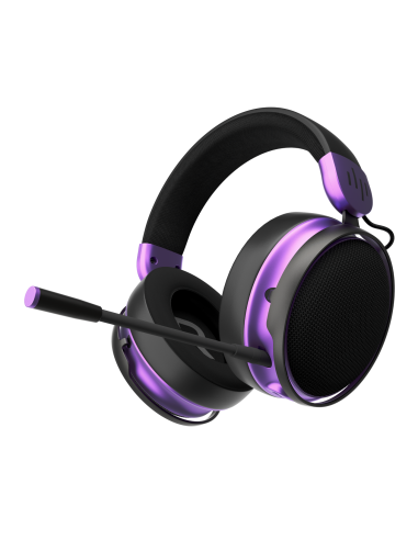 Геймърски безжични слушалки Dark Project Sono Wireless - Black/Violet