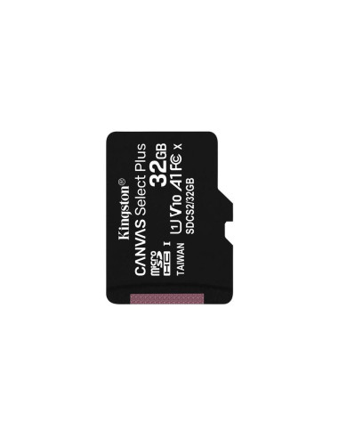 Карта памет Kingston Canvas Select Plus, 32GB, microSDHC, Class 10 UHS-I, Bulk