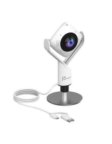 Уеб камера j5create JVCU360 All Around UltraHD,1080p, микрофон, USB, 360-deg,