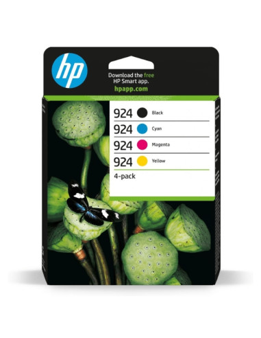 HP 924 CMYK Ink Cartridge 4-Pack