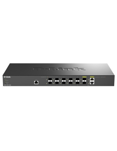 D-Link 12 Port Smart Managed Switch including 10x10 SFP+ ports - 2 x Combo 10GBase-T/SFP+ uplink ports