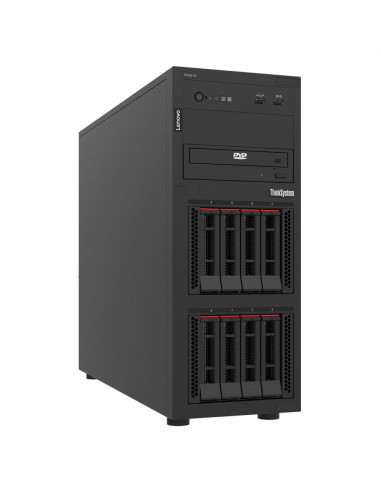 Lenovo ThinkSystem ST250 V3, Xeon E-2436 (6C 2.9GHz 12MB Cache/65W), 1x32GB, O/B, 2.5" HS (8), 5350-8i, HS 800W Titanium, XCC