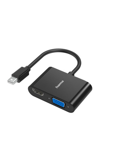 HAMA Видео адаптер 2 в 1, Mini Displayport - VGA -amp, HDMI, Ultra-HD 4K