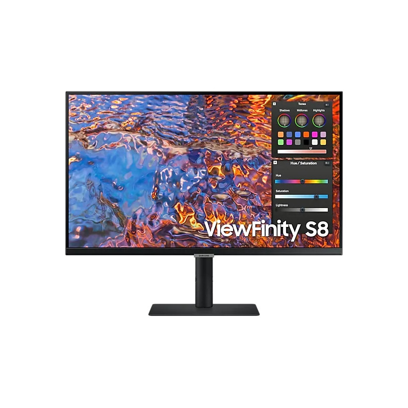 Samsung 27B800 , 27" IPS LED, 60 Hz, 5 ms GTG, 3840x2160, 300 cd/m2, 1000:1, HDR 10, Eye Saver Mode, Flicker Free, PBP, PIP, 