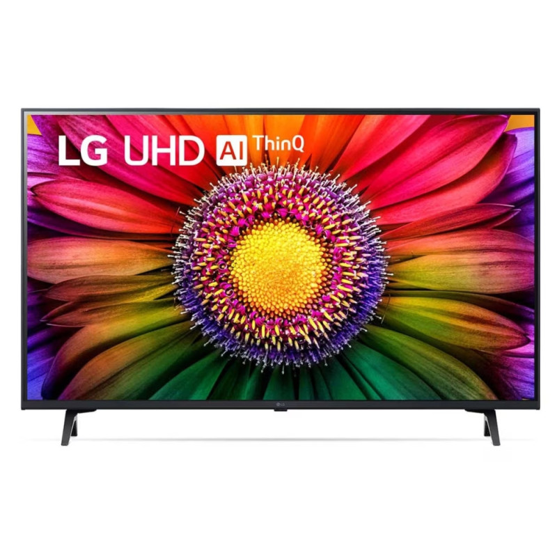 LG 43UR80003LJ, 43" 4K UltraHD TV 4K (3840 x 2160), DVB-T2/C/S2, webOS 23 Smart TV, ThinQ AI, a5 AI Processor 4K Gen6, WiFi, 