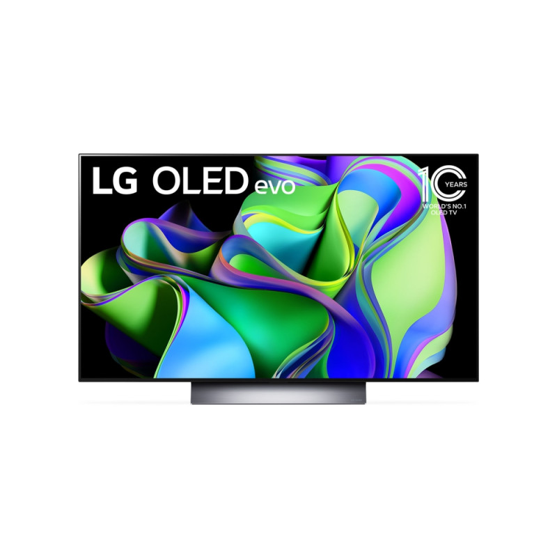 LG OLED48C31LA, 48" UHD OLED evo, 4K (3840 x 2160), DVB-C/T2/S2, Full Cinema Screen, Alpha 9 Processor, 120Hz, ThinQ AI, HDR1