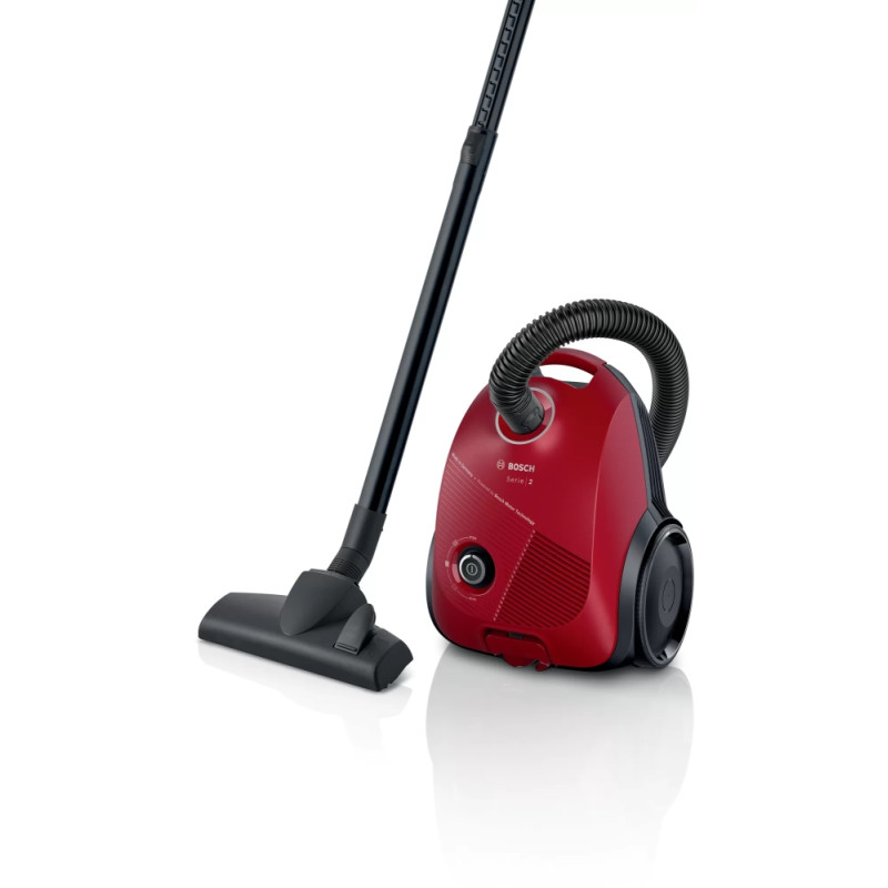 Bosch BGBS2RD1, Vacuum cleaner with bag Red, Series 2