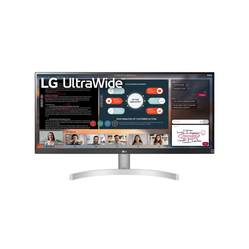 LG 29WN600-W, 29" UltraWide AG, IPS Panel, 5ms, CR 1000:1, 250 cd/m2, 21:9, 2560x1080, HDR 10, sRGB over 99- , Radeon FreeSyn