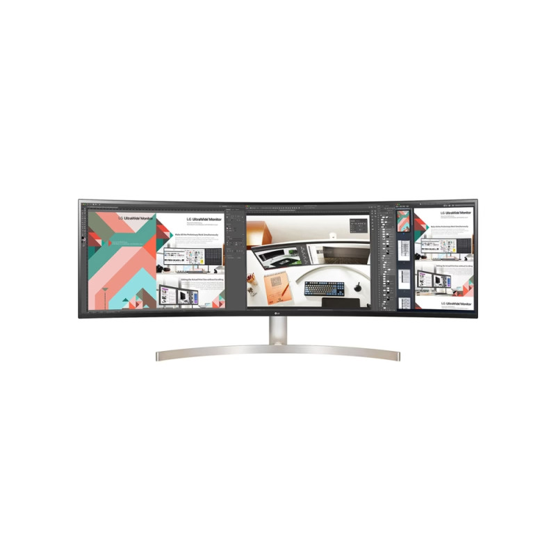 LG 49WL95CP-W, 49" 32:9 Curved UltraWide Dual QHD 5120x1440 IPS Panel, USB Type-C, 5ms, 350 cd/m2, 1000:1, HDR10, sRGB 99-, F