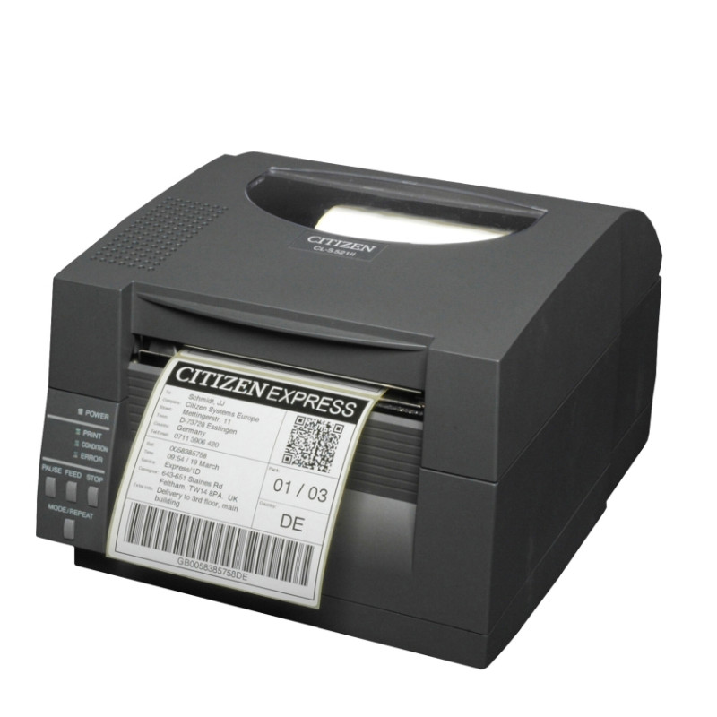 Citizen Label Desktop printer CL-S521II Direct thermal Print, Speed 150mm/s, Print Width(max.) 4"(104 mm)/Media Width(min-max