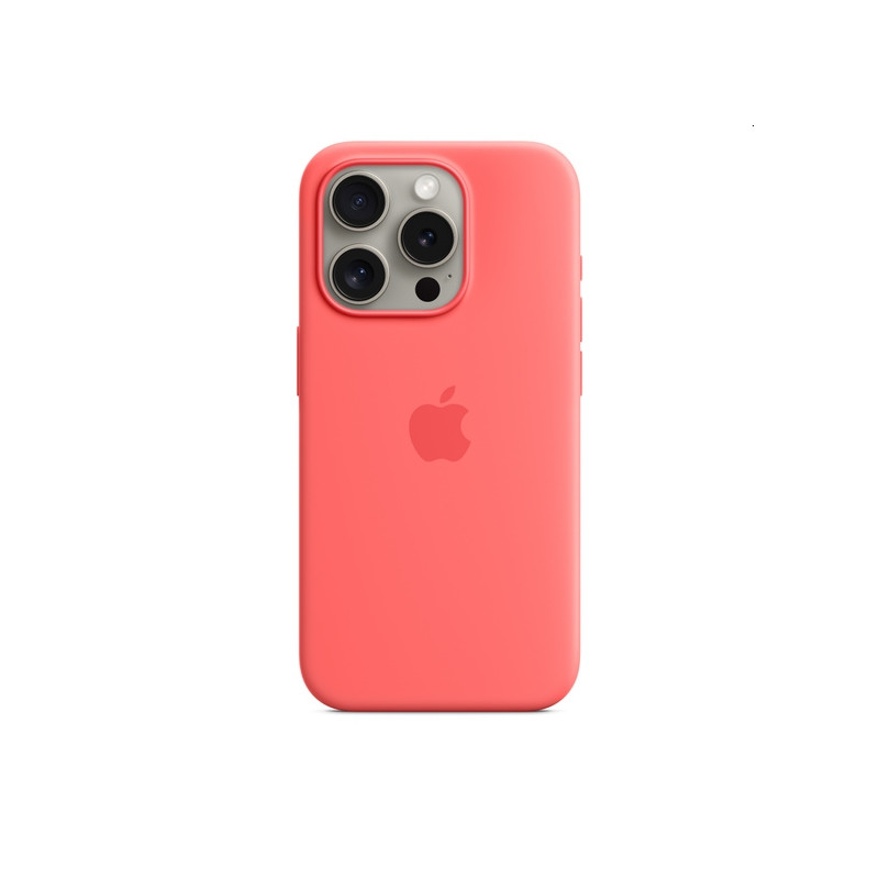 Apple iPhone 15 Pro Silicone Case with MagSafe - Guava