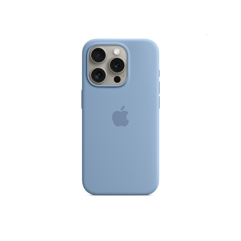 Apple iPhone 15 Pro Silicone Case with MagSafe - Winter Blue