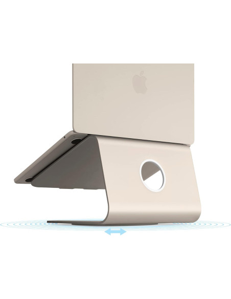Поставка за лаптоп Rain Design mStand360 with Swivel Base - Starlight