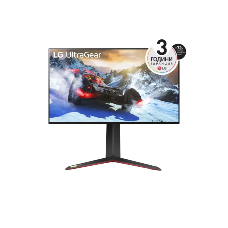 LG 27GP95RP-B, 27", UltraGear Nano IPS 1ms, AG, UHD 4K (3840x2160), 144Hz (up to 160 Hz), HDR 600, 1000:1, 400cd/m2, DCI-P3 9