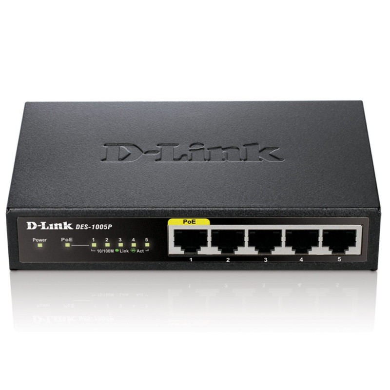 D-Link 5-Port Fast Ethernet PoE Desktop Switch