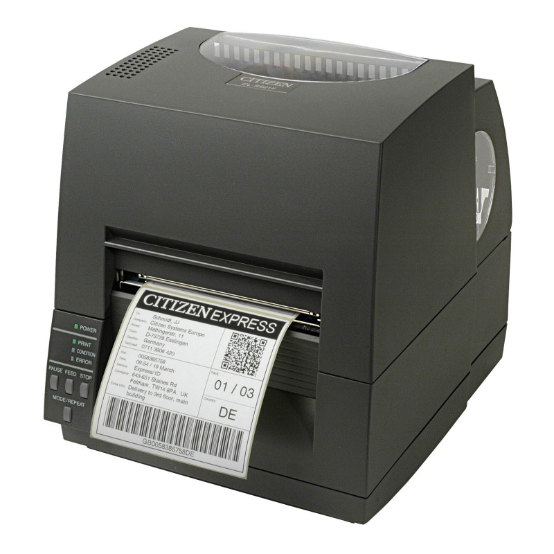 Citizen Label Industrial printer CL-S621II Thermal Transfer+Direct Print Speed 150mm/s, Print Width 4"(104mm)/Media Width min