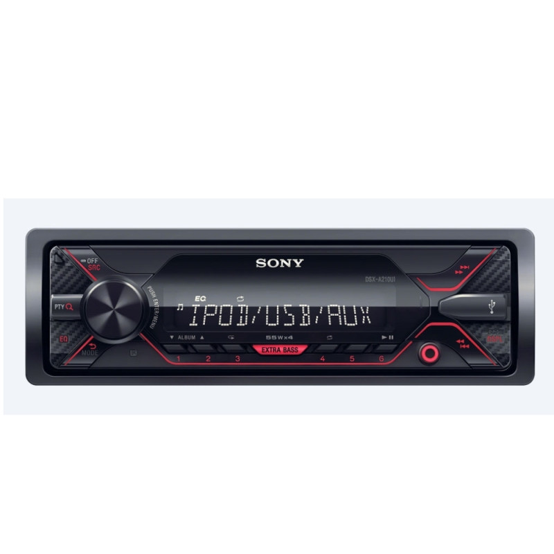 Sony DSX-A210UI In-car Media Receiver with USB, Red illumination