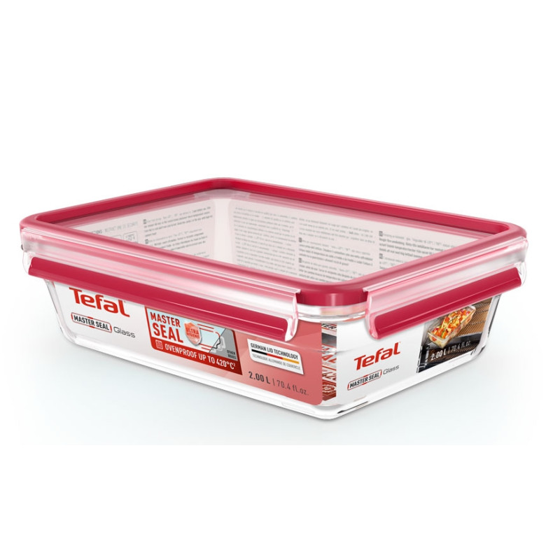 Tefal N1041110, MSEAL GLASS NEW RE 2.0 L TEF1