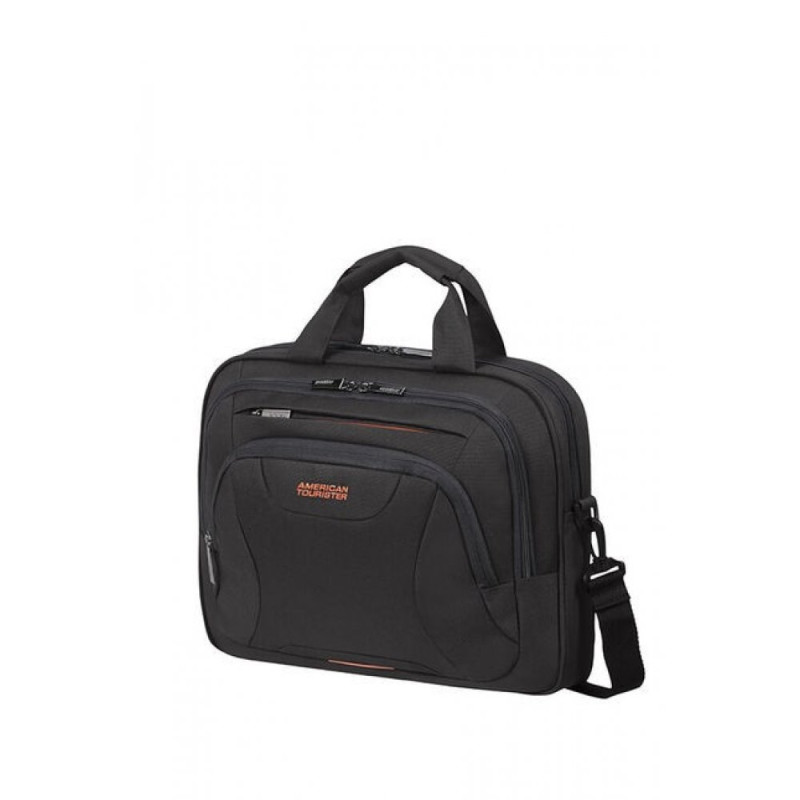 Samsonite At Work Laptop Bag 33.8-35.8cm/13.3-14.1" Black/Orange