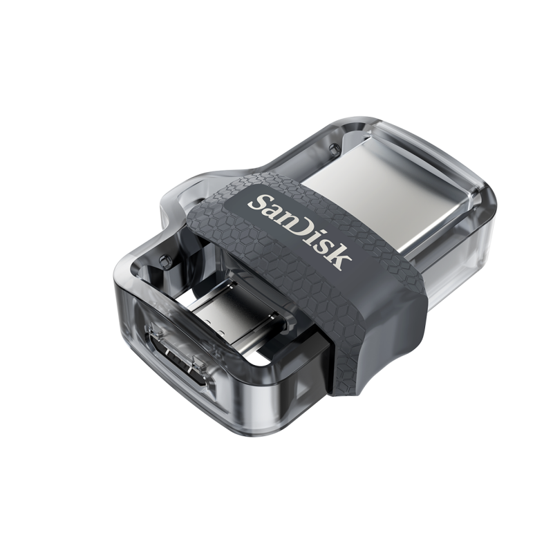 USB памет SanDisk Ultra Dual Drive m3.0, 64GB, OTG, Черен