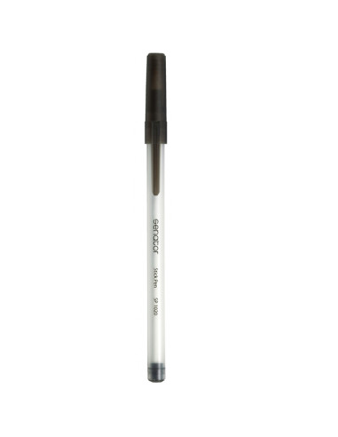 Химикалка Senator Stick Pen, прозрачна, SP1020, черен