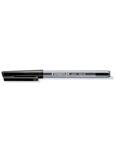 Химикалка Staedtler Stick 430 М, черна