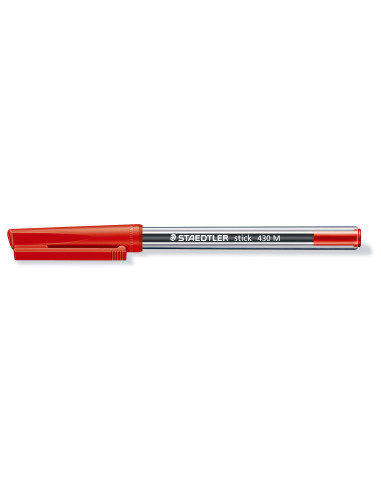 Химикалка Staedtler Stick 430 М, червена