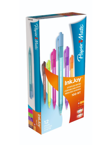 Химикалка Papermate InkJoy 100 RT, М свежи цветове