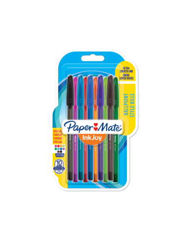 Химикалка Papermate InkJoy 100 CAP, блистер 8+2